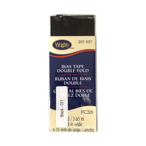 Black - Bias Tape Double Fold