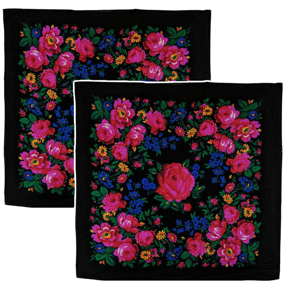 Black - Kokum Scarf Sets