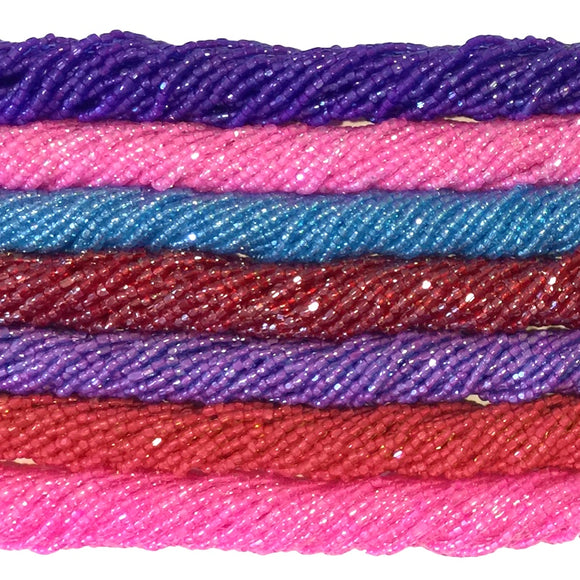 Brights: CL/Trans Lusters - Bead Packs (Size 9, 3-Cut)