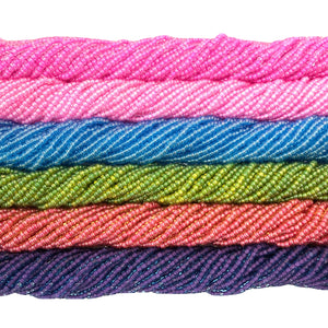 Brights: CL/Trans Lusters - Bead Packs (Size 11 Seed)