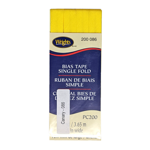 Canary - Bias Tape Single Fold