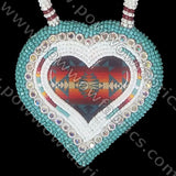 Barette, Earrings and Medallion Bead Set