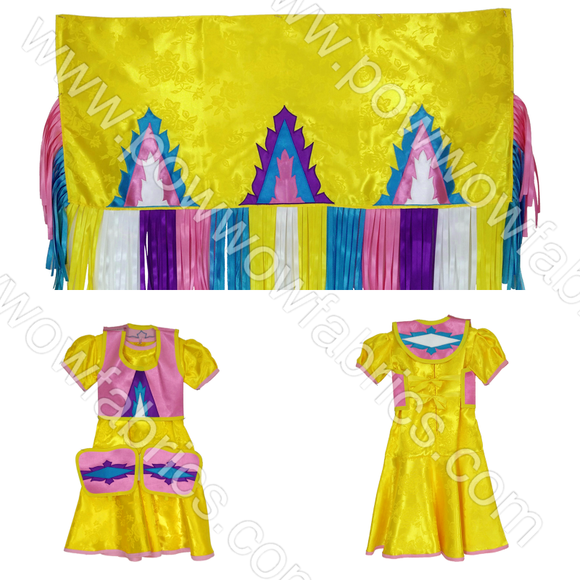 Girls 2-3 Fancy Shawl Outfit