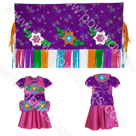 Girls 2-3 Fuller Cut Fancy Shawl Outfit