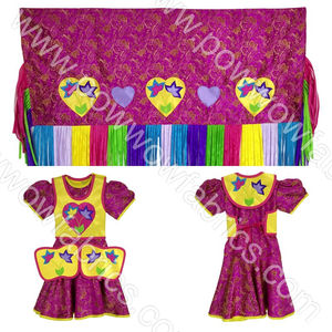Girls 4-5 (Short) Fancy Shawl Outfit