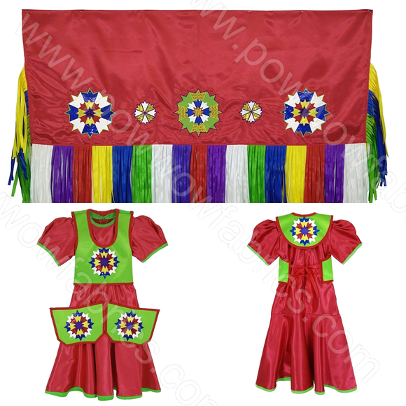 Girls 5-6 Fancy Shawl Outfit