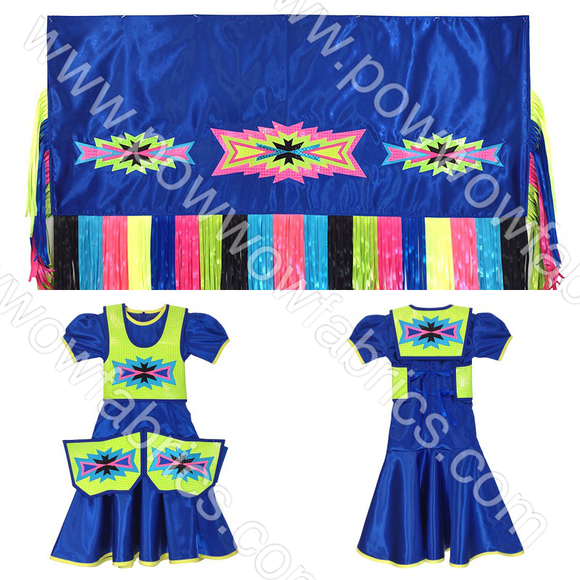 Girls 6-8 Fancy Shawl Outfit