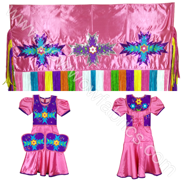 Girls 10-12 Fancy Shawl Outfit