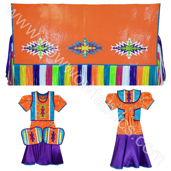 Girls 10-12 Fancy Shawl Outfit