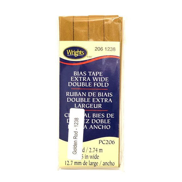 Golden Rod - Bias Tape Double Fold Extra Wide