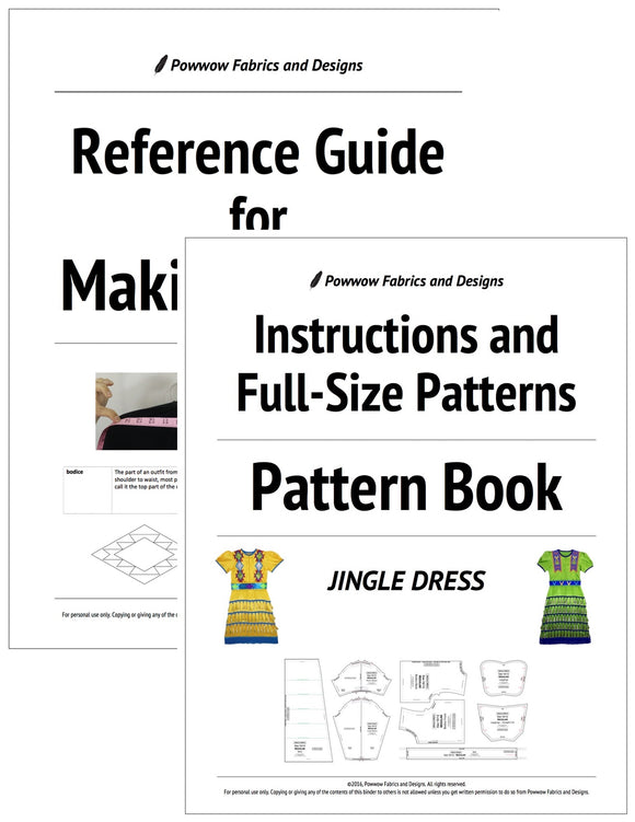 BUNDLE: Girls Jingle Dress Outfit Pattern Book + Reference Guide for Making Regalia