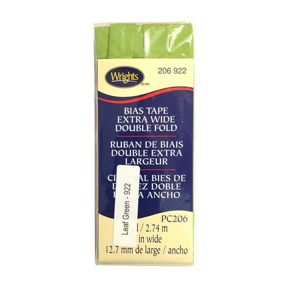 Leaf Green - Bias Tape Double Fold Extra Wide