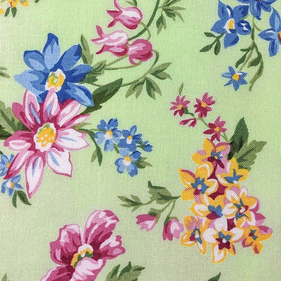 Light Green #3 - Cotton Calico