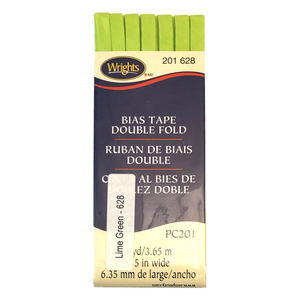 Lime Green - Bias Tape Double Fold