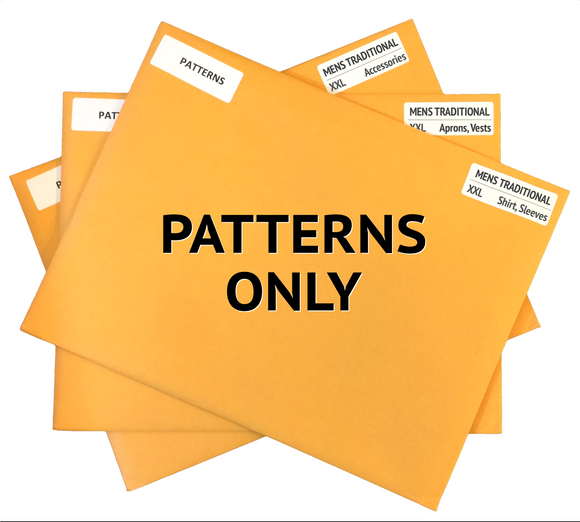Mens Traditional Outfit: PATTERNS ONLY