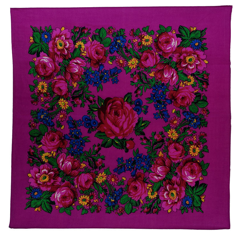 Magenta - Floral Scarves – Powwow Fabrics and Designs