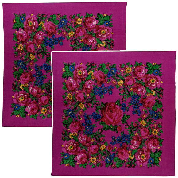 Magenta - Kokum Scarf Sets