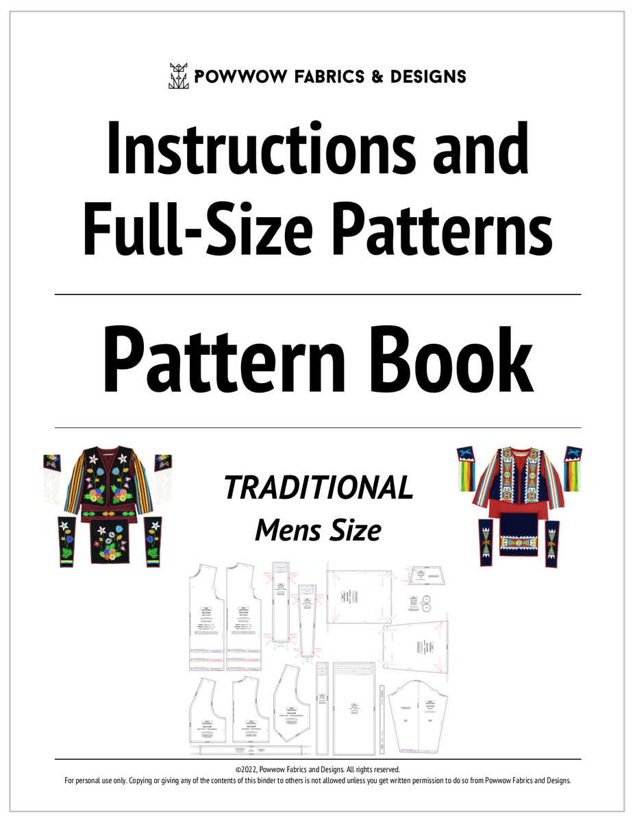 Mens Traditional Outfit Pattern Book – Powwow Fabrics and Designs