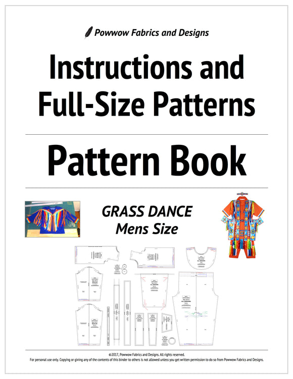 Mens Grass Dance Outfit Pattern Book