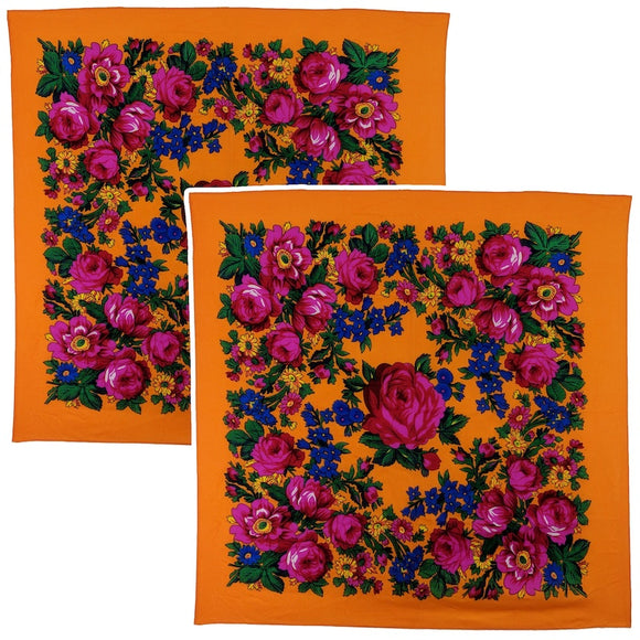 Orange - Kokum Scarf Sets