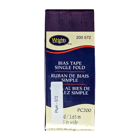 Plum - Bias Tape Single Fold