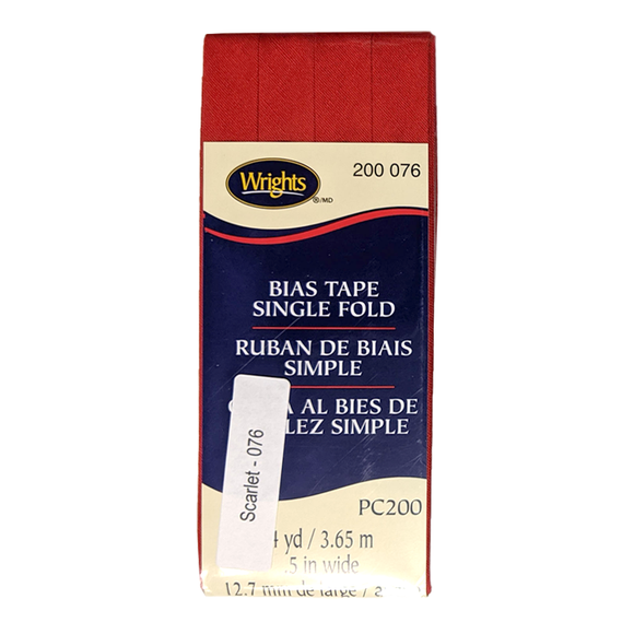 Scarlet - Bias Tape Single Fold