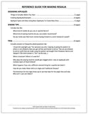Reference Guide for Making Regalia