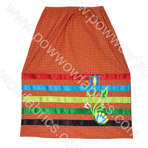 Womens Small Appliqued Ribbon Skirt