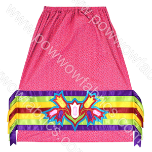 Womens Medium Appliqued Ribbon Skirt