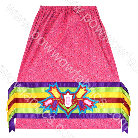 Womens Medium Appliqued Ribbon Skirt