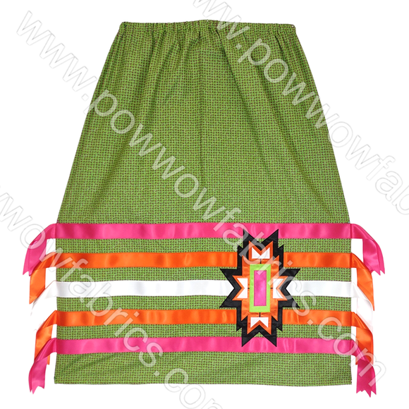 Womens Medium Appliqued Ribbon Skirt