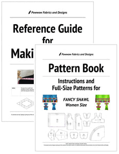BUNDLE: Womens Fancy Shawl Outfit Pattern Book + Reference Guide for Making Regalia