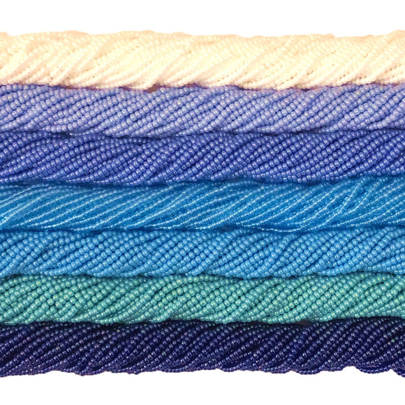 Water Colors: Opaque/Transparent Lusters - Bead Packs (Size 11 Seed)