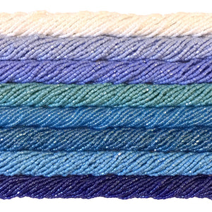 Water Colors: Opaque/Transparent Lusters - Bead Packs (Size 9, 3-Cut)