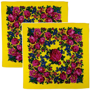 Yellow - Kokum Scarf Sets