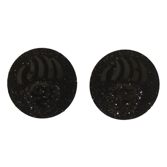 Black Bear Paw Swirl Round - Gems