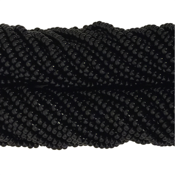 Black Opaque - Size 10 Seed Beads