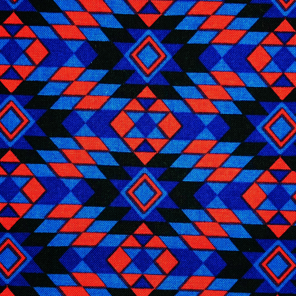 Blue: Geometric Print - Geo Native