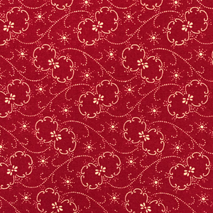 Burgundy #8 - Cotton Calico