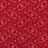 Burgundy #8 - Cotton Calico