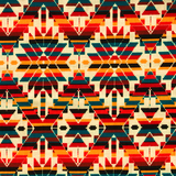 Cream: Mini Striped Geometric - Geo Native