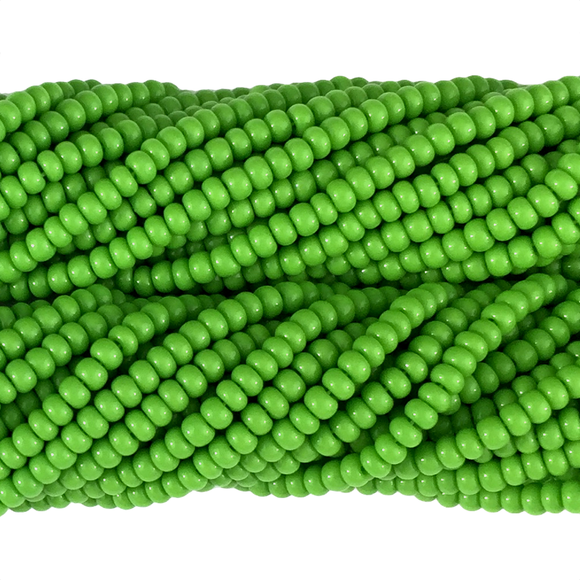 Dark Apple Green Opaque - Size 10 Seed Beads