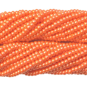 Dark Orange Luster Opaque - Size 10 Seed Beads