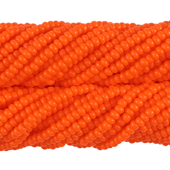 Dark Orange Opaque - Size 10 Seed Beads