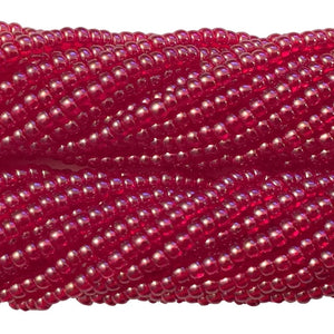 Dark Ruby Luster Transparent - Size 10 Seed Beads
