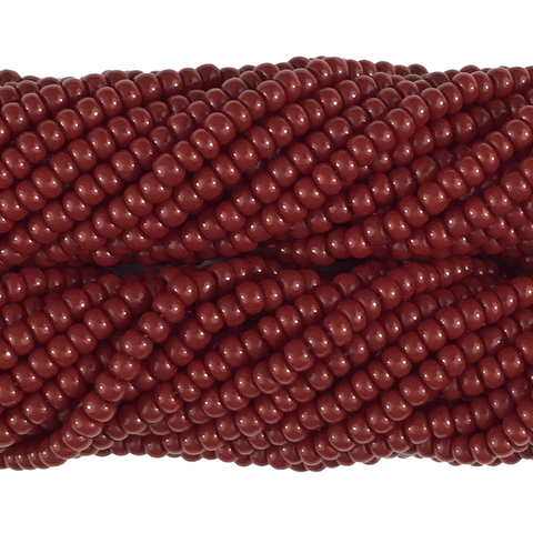Dark Red Opaque - Size 10 Seed Beads