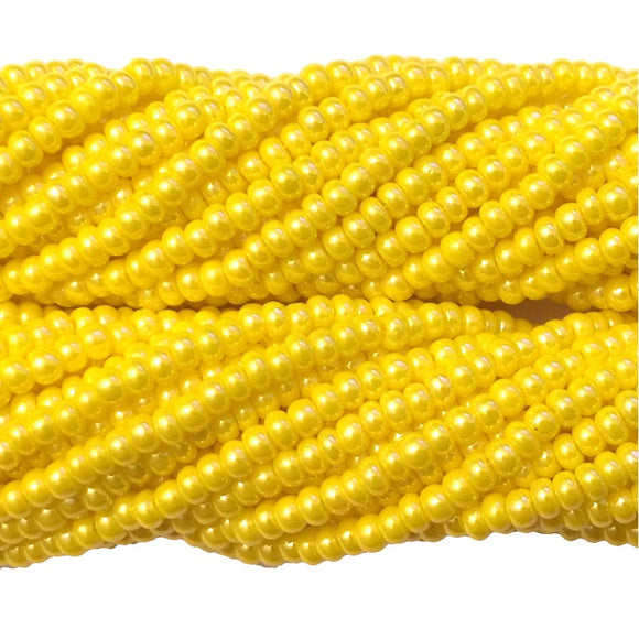 Dark Yellow Luster Opaque - Size 10 Seed Beads