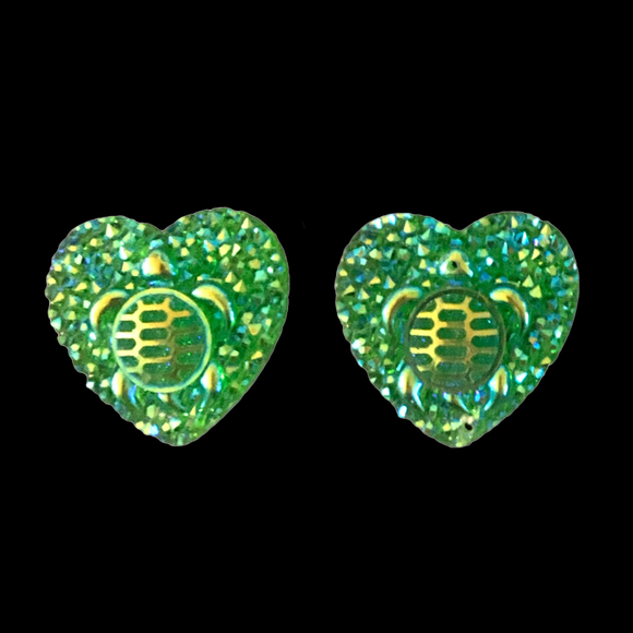 Emerald Turtle Heart - Gems