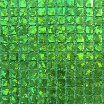 Emerald Green - Fractal Hologram Square