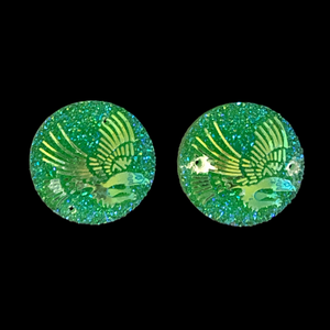 Green Eagle Round - Gems